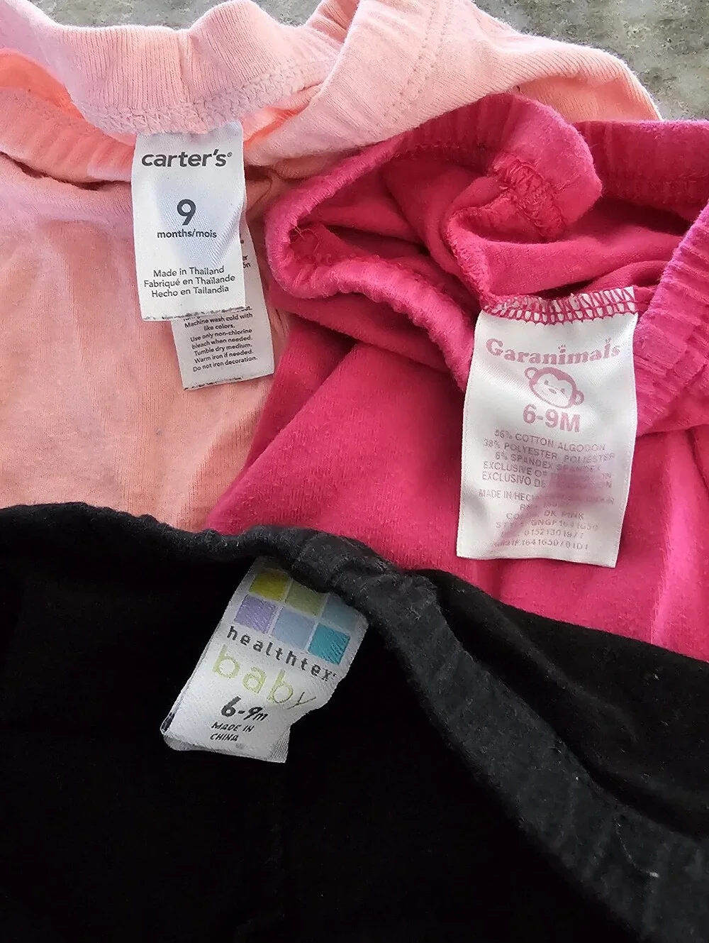 Baby Girl 6-9 Months Clothing Lot 10pc OshKosh Denim Heart Overalls Garanimals
